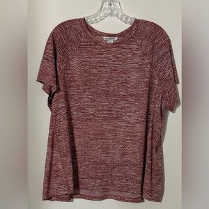 Athleta Red Short Sleeve Tee